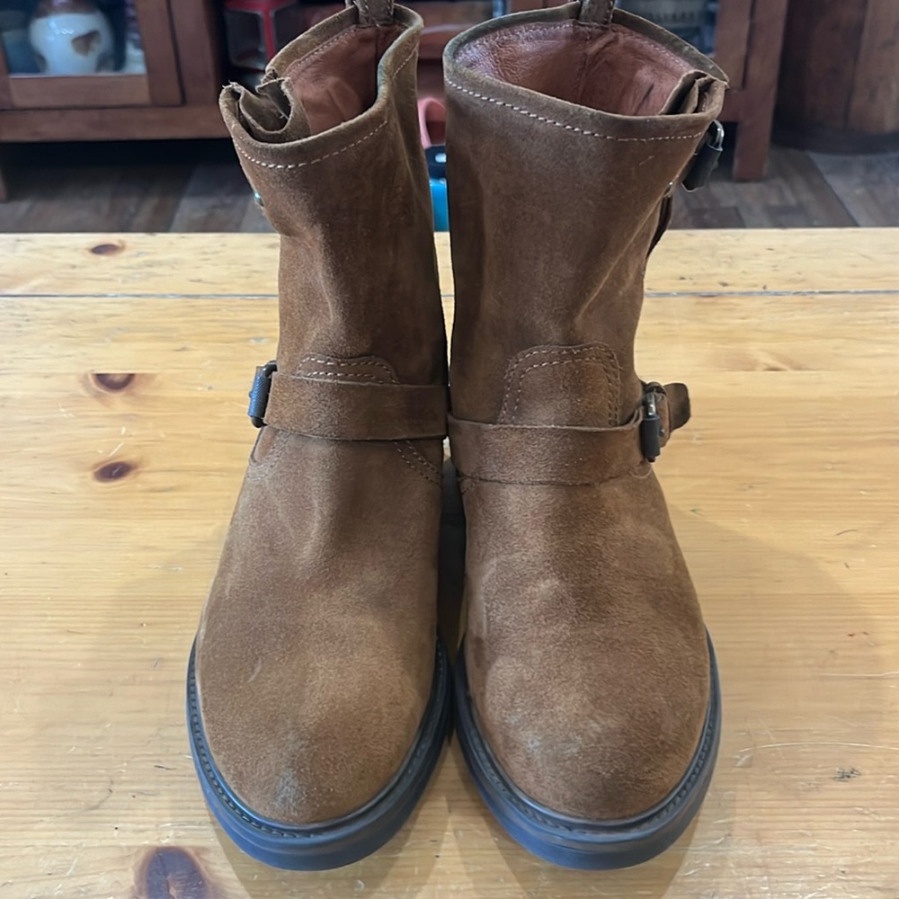 J Crew brown suede boots